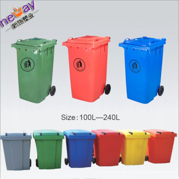 100L - 240L haute qualité grand plein air pédale poubelle de recyclage